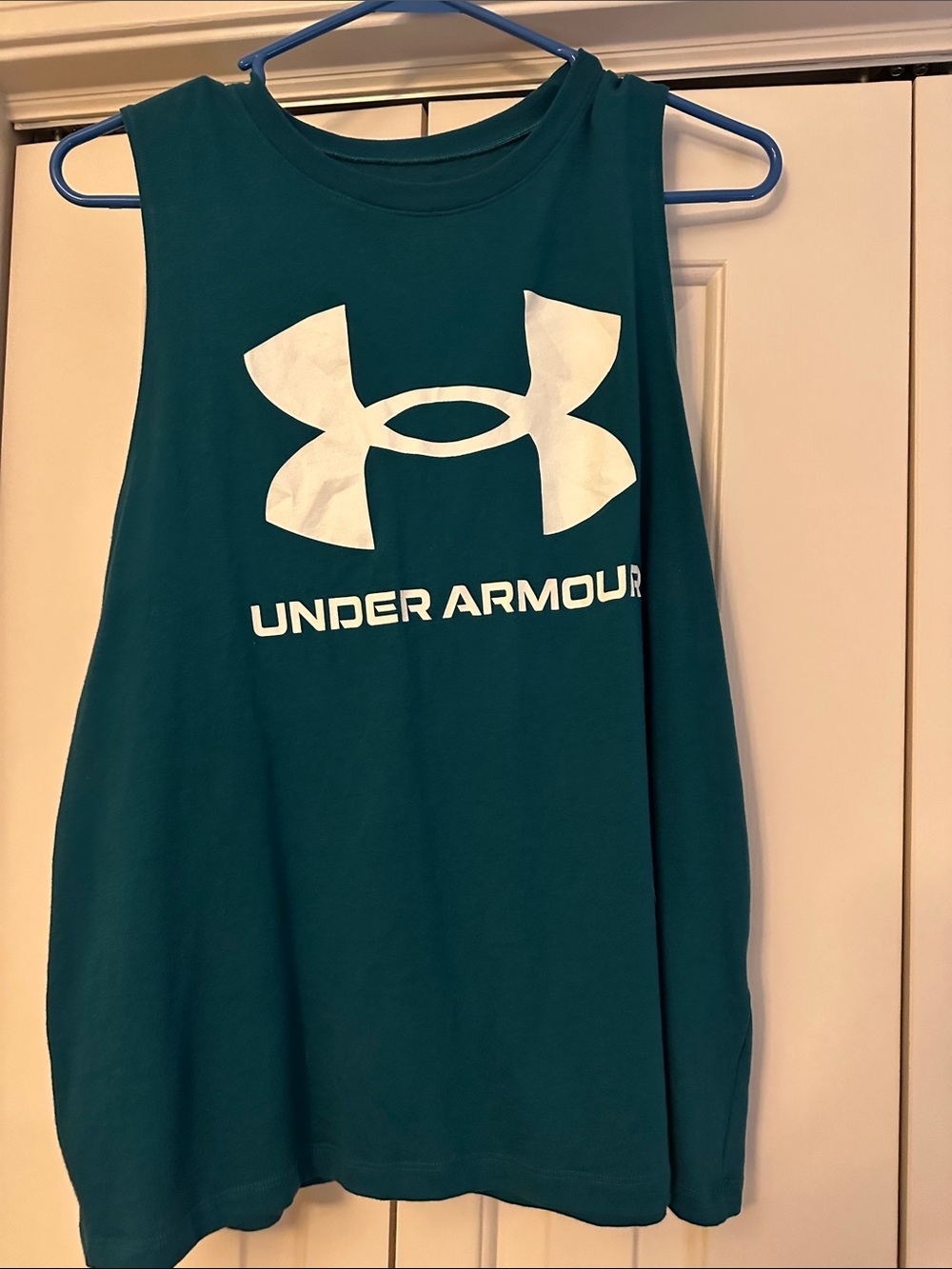 Under Armour Teal Sleeveless Logo Tank